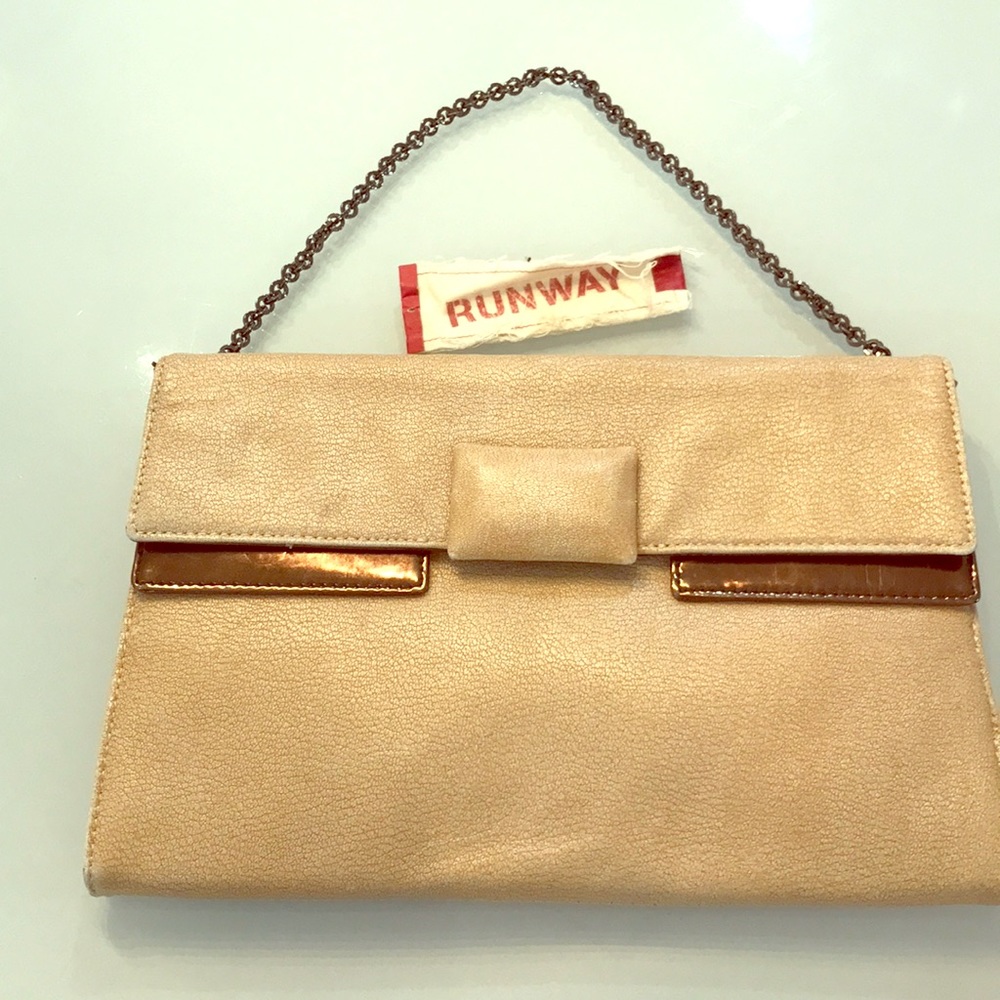 Bcbg Maxazria runway leather purse chain